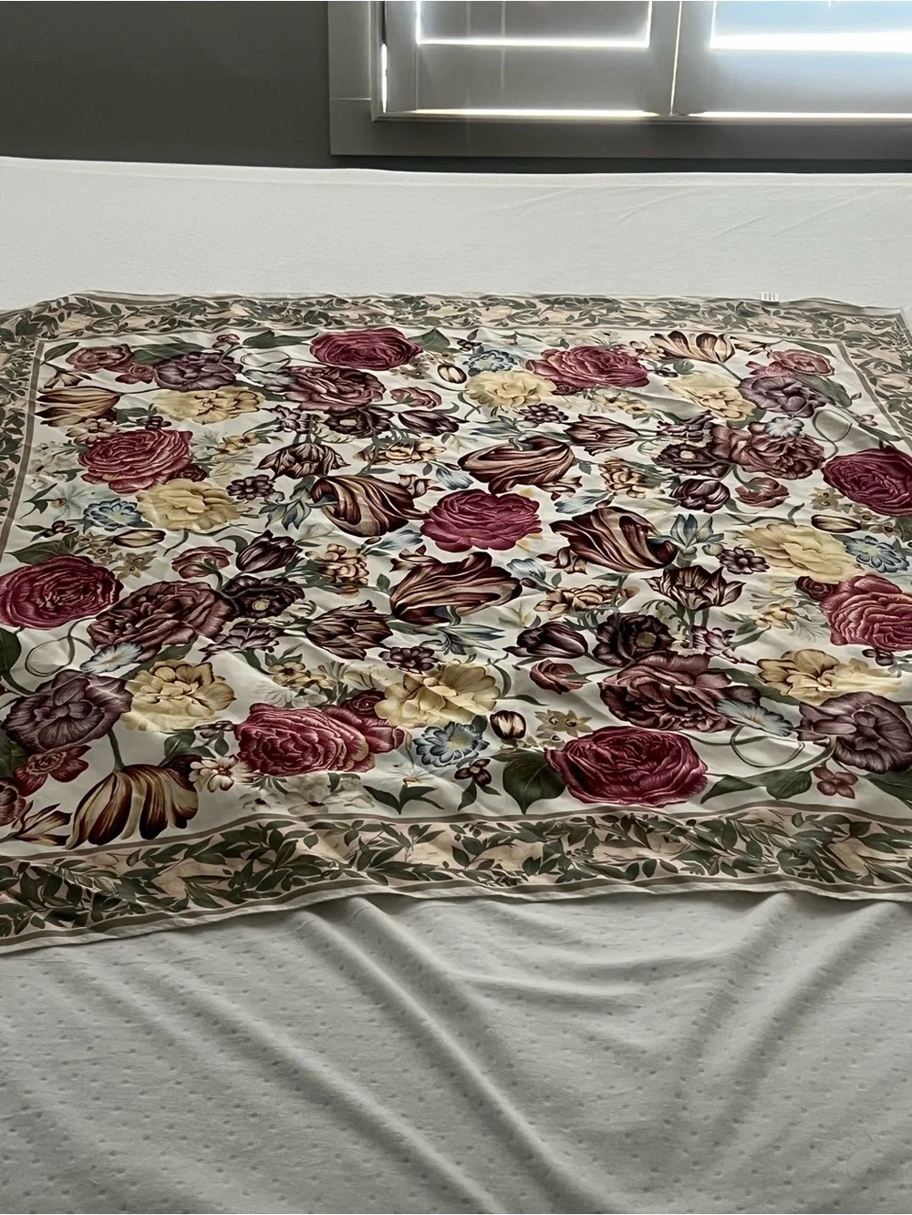 Express Vintage Floral Silk Scarf